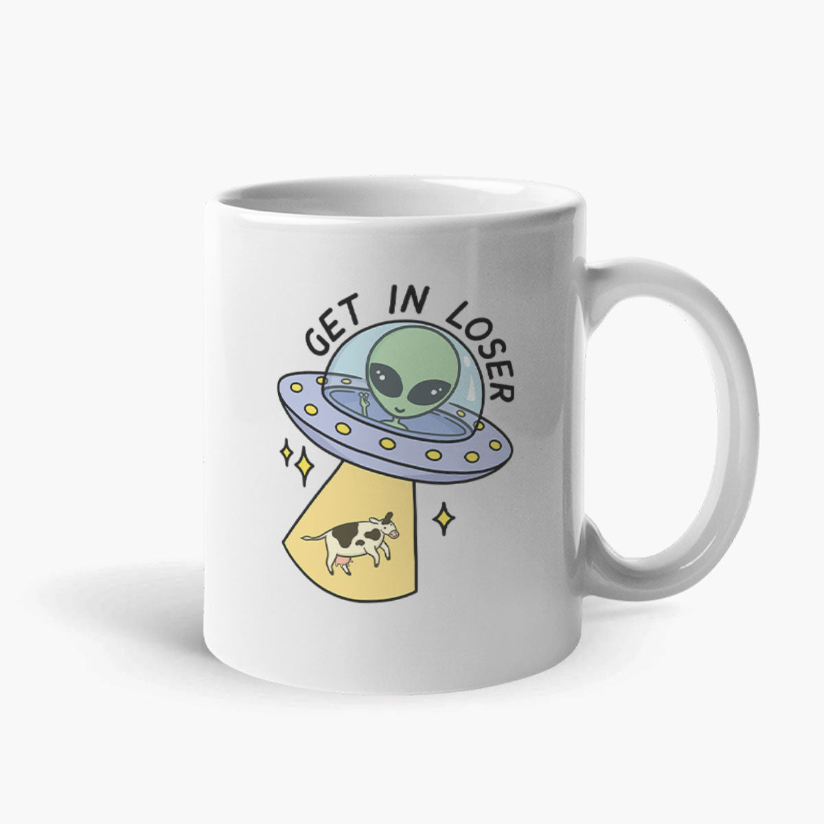 Get In Loser Coffee Mug-Funny Gift, Funny Coffee Mug, 11oz White Ceramic-Sassy Spud