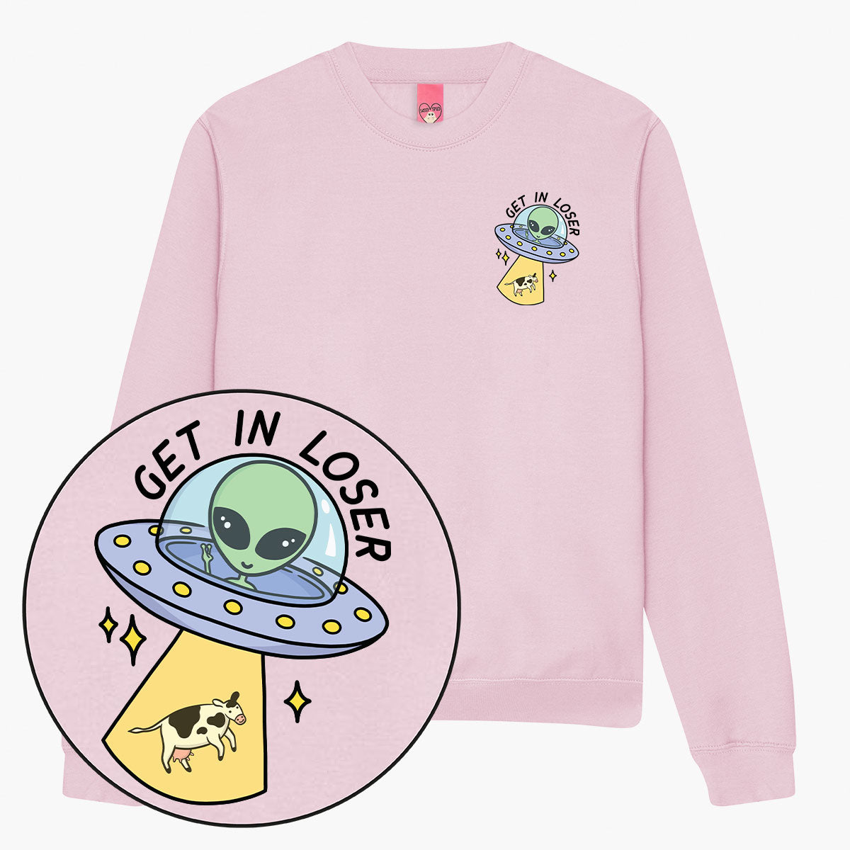 Get In Loser Sweatshirt (Unisex)-Printed Clothing, Printed Sweatshirt, JH030-Sassy Spud