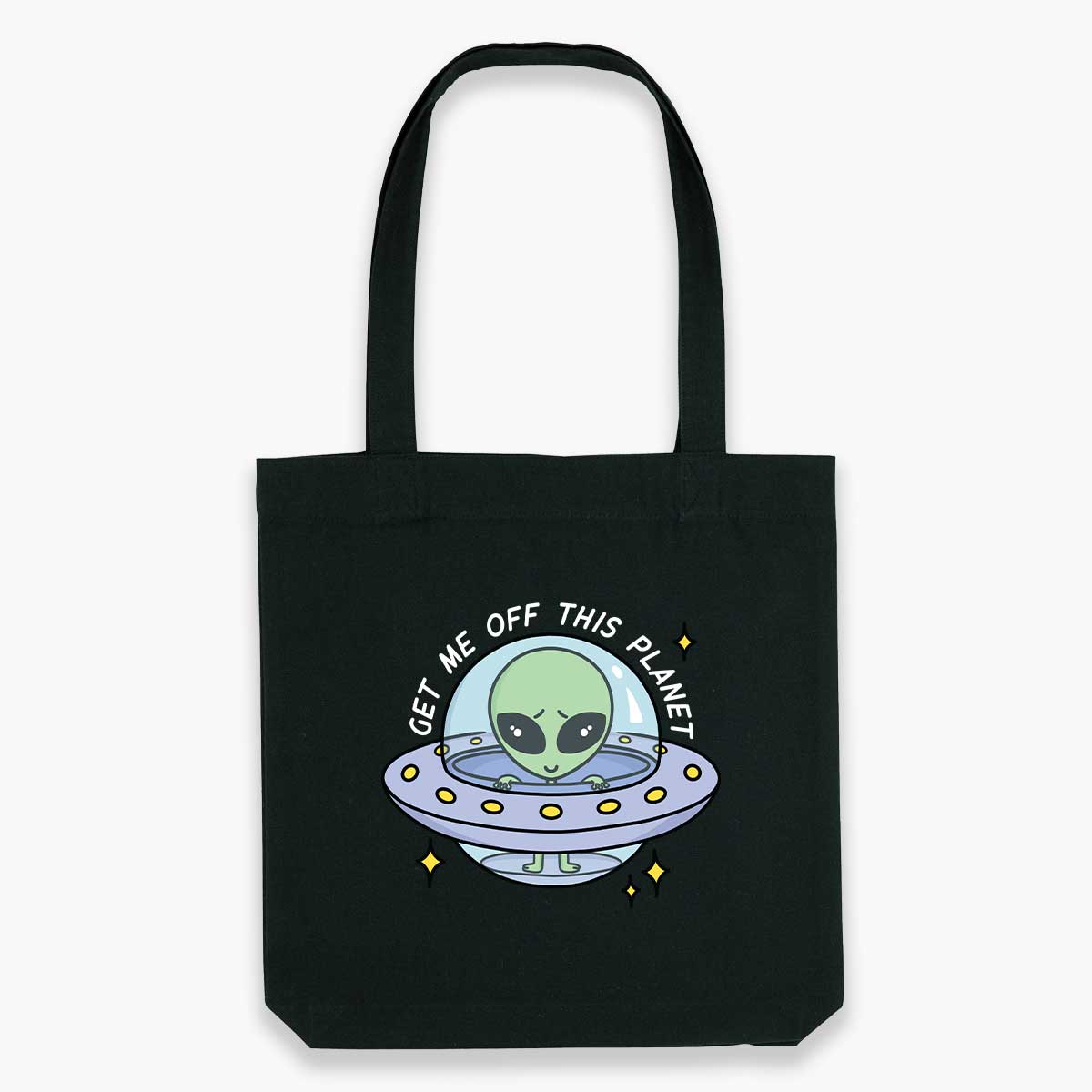 Get Me Off This Planet Tote Bag-Sassy Accessories, Sassy Gifts, Sassy Tote Bag, STAU760-Sassy Spud