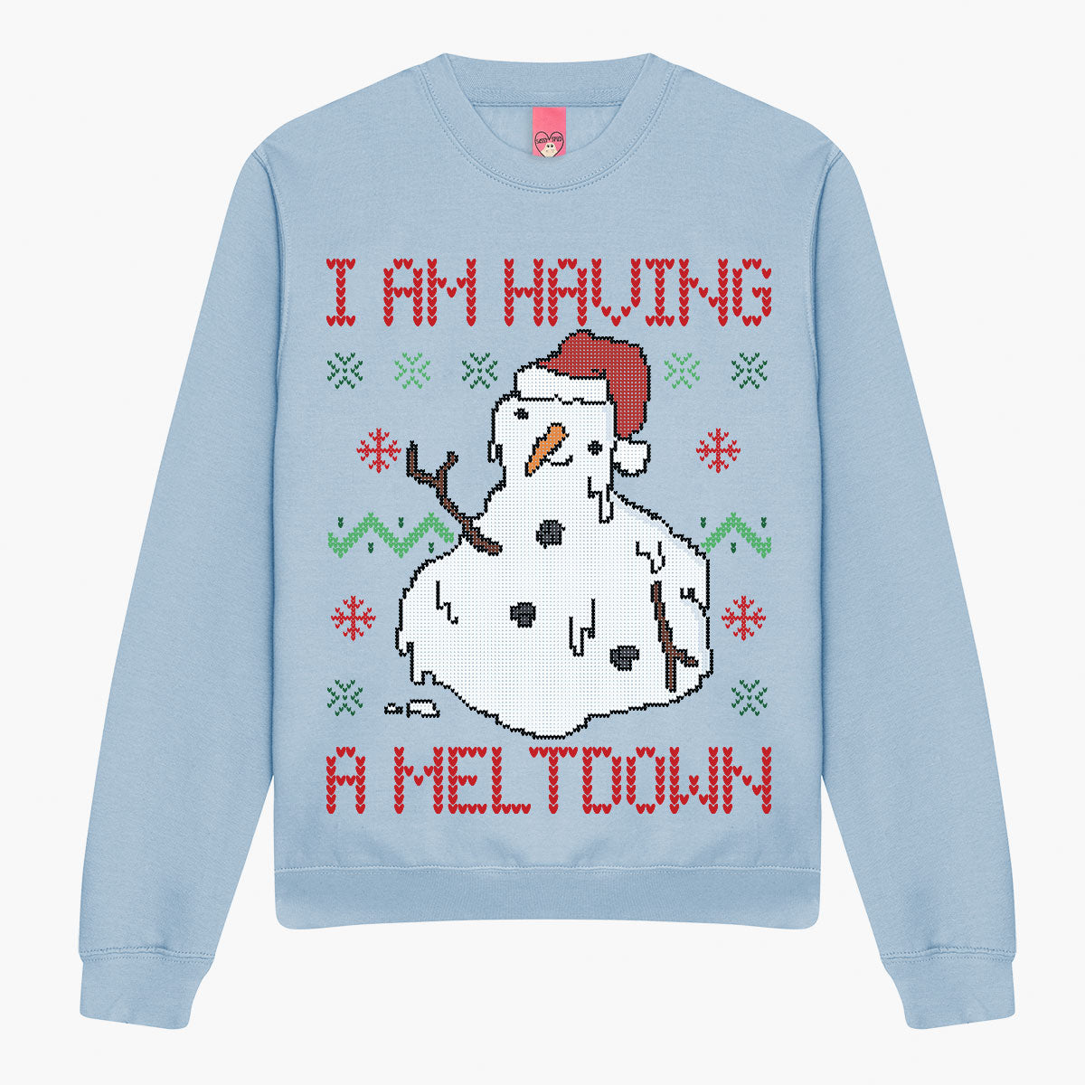 Having A Meltdown Christmas Jumper (Unisex)-Printed Clothing, Printed Sweatshirt, JH030-Sassy Spud