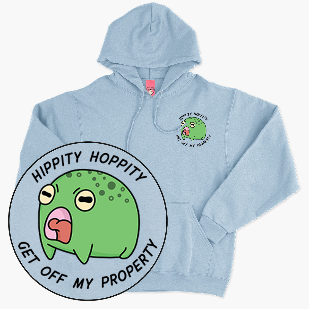 Hippity Hoppity Hoodie (Unisex)-Printed Clothing, Printed Hoodie, JH001-Sassy Spud