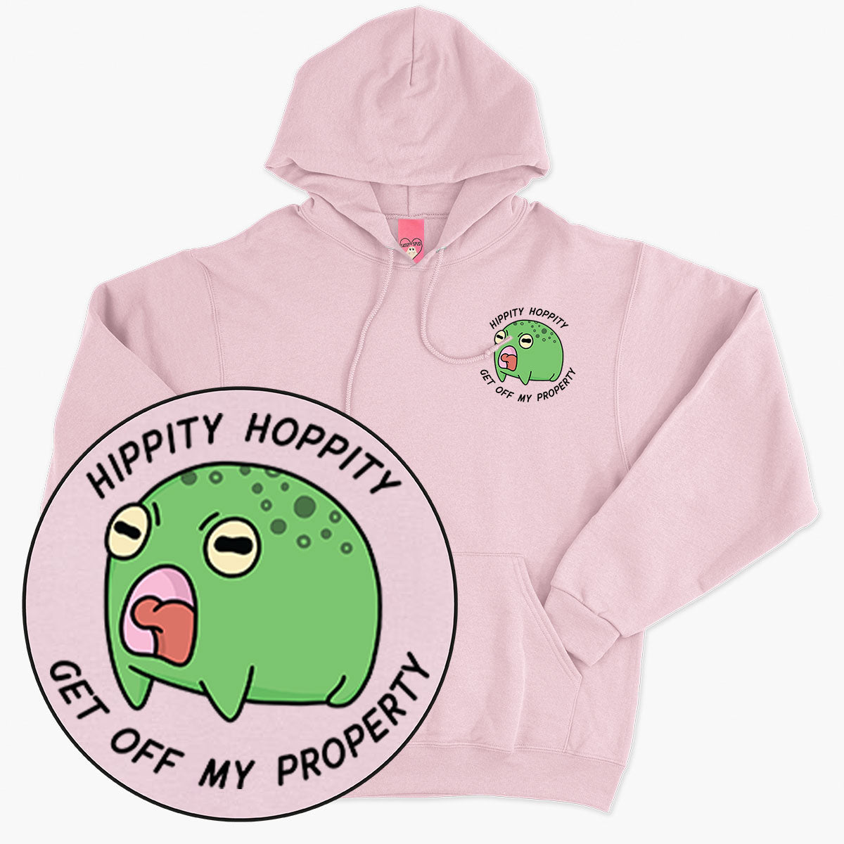 Hippity Hoppity Hoodie (Unisex)-Printed Clothing, Printed Hoodie, JH001-Sassy Spud