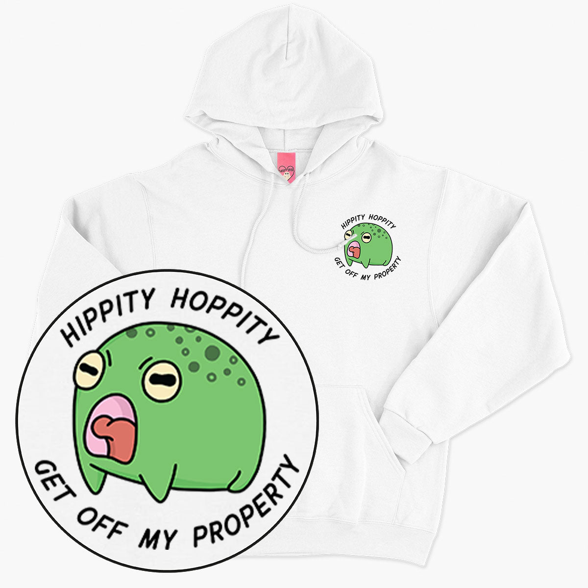 Hippity Hoppity Hoodie (Unisex)-Printed Clothing, Printed Hoodie, JH001-Sassy Spud