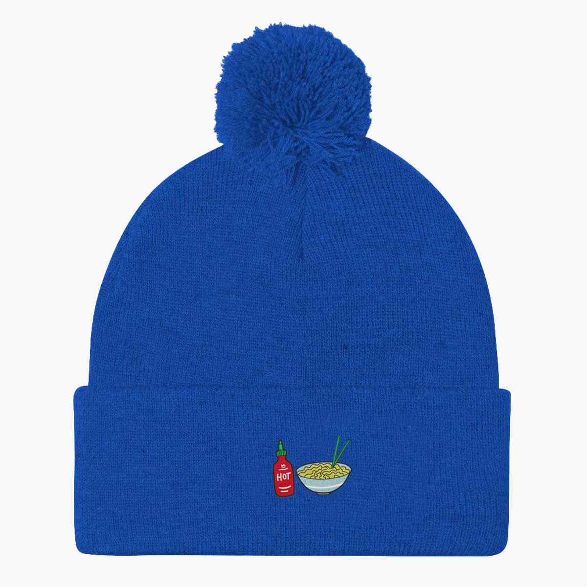 Hot Noodles Embroidered Beanie-Embroidered Clothing, Embroidered Beanie, BB426-Sassy Spud