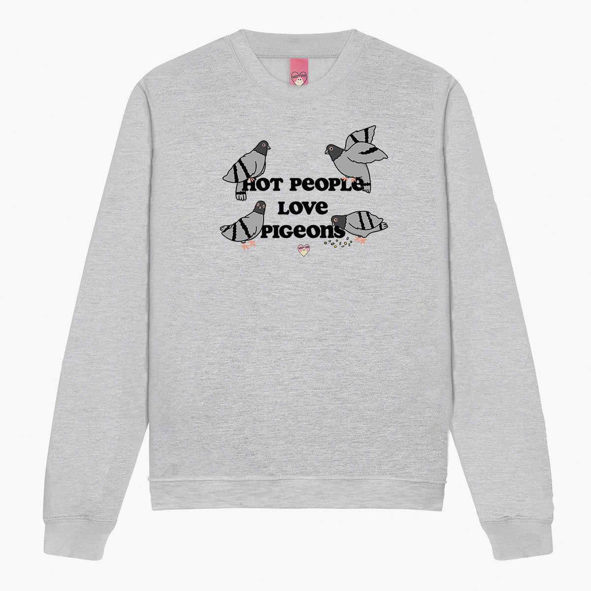 Hot People Love Pigeons Sweatshirt (Unisex)-Printed Clothing, Printed Sweatshirt, JH030-Sassy Spud