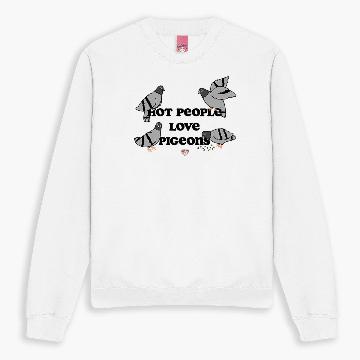 Hot People Love Pigeons Sweatshirt (Unisex)-Printed Clothing, Printed Sweatshirt, JH030-Sassy Spud