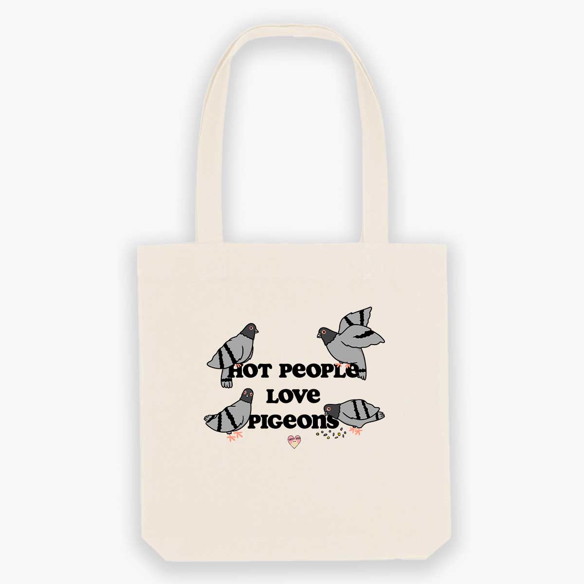 Hot People Love Pigeons Tote Bag-Sassy Accessories, Sassy Gifts, Sassy Tote Bag, STAU760-Sassy Spud