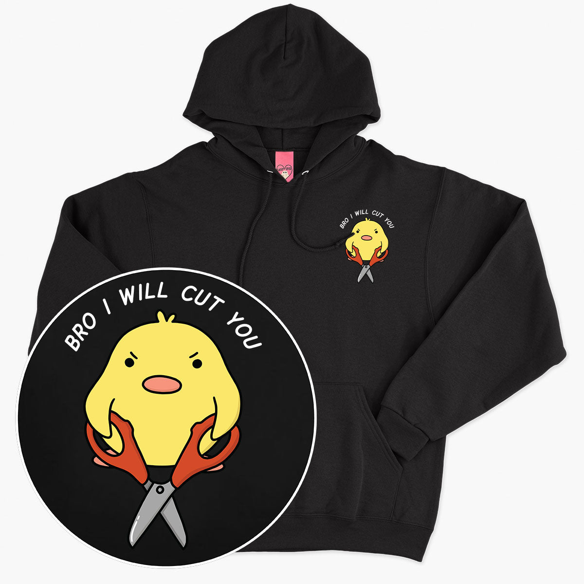 I Will Cut You Hoodie (Unisex)-Printed Clothing, Printed Hoodie, JH001-Sassy Spud