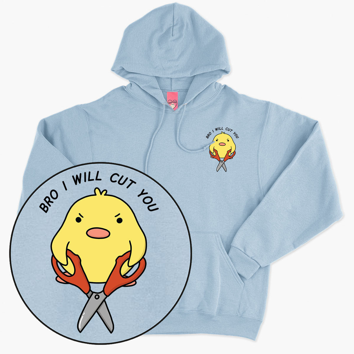 I Will Cut You Hoodie (Unisex)-Printed Clothing, Printed Hoodie, JH001-Sassy Spud