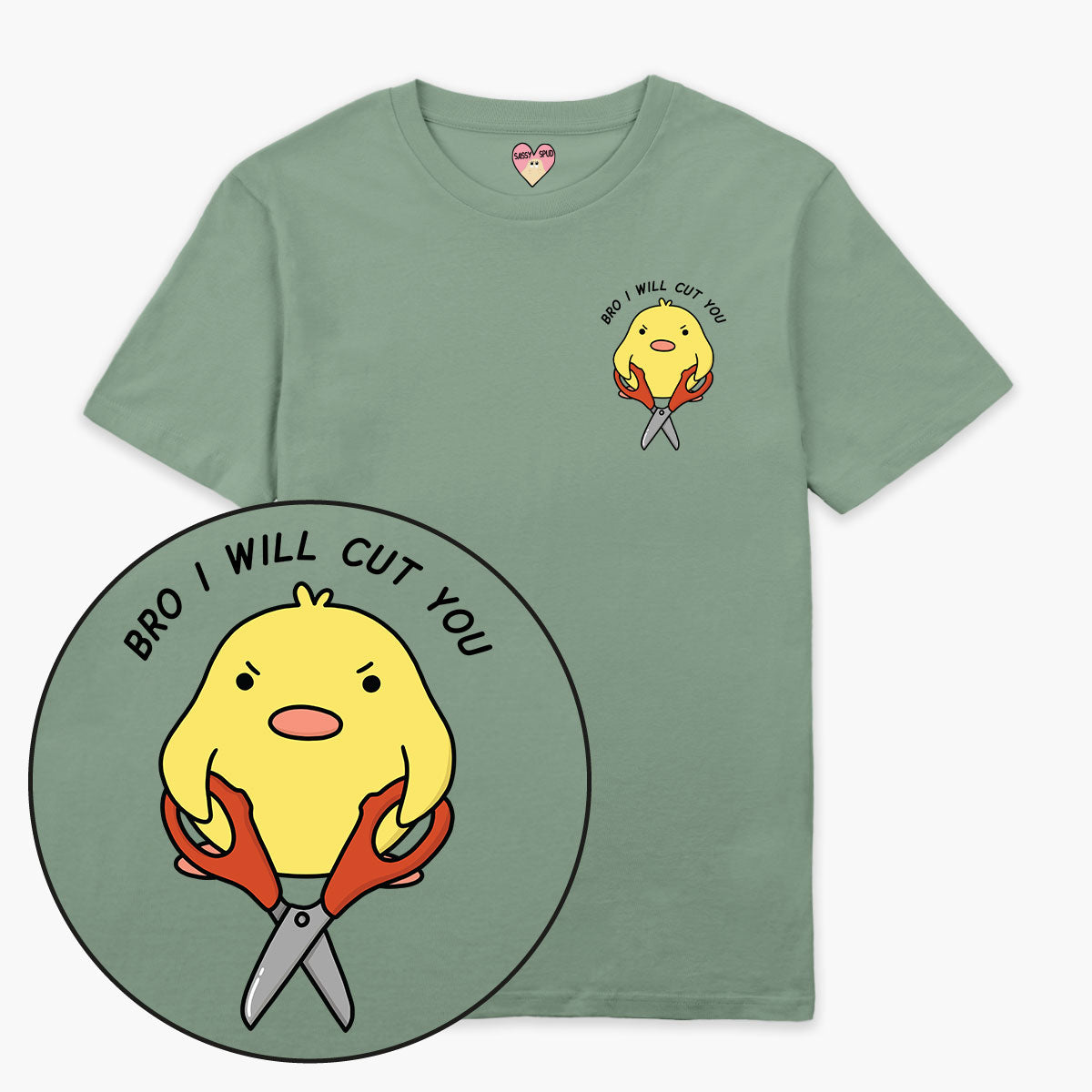 I Will Cut You T-Shirt (Unisex)-Printed Clothing, Printed T Shirt, EP01-Sassy Spud