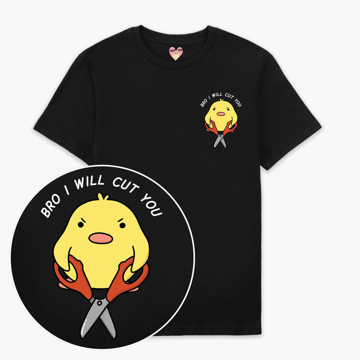 I Will Cut You T-Shirt (Unisex)-Printed Clothing, Printed T Shirt, EP01-Sassy Spud