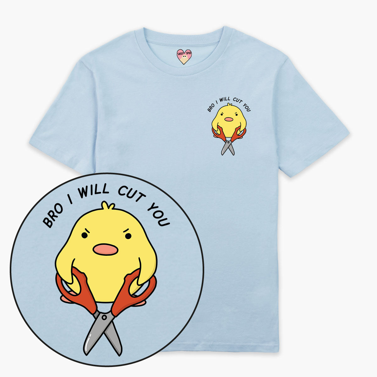 I Will Cut You T-Shirt (Unisex)-Printed Clothing, Printed T Shirt, EP01-Sassy Spud