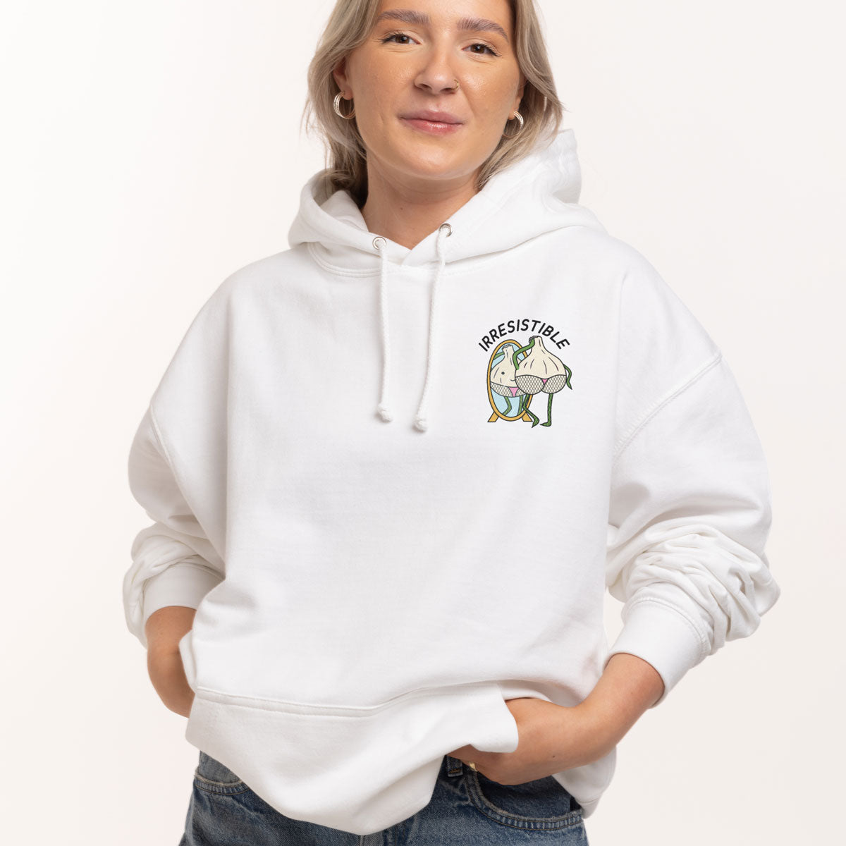 Irresistible Hoodie (Unisex)-Printed Clothing, Printed Hoodie, JH001-Sassy Spud