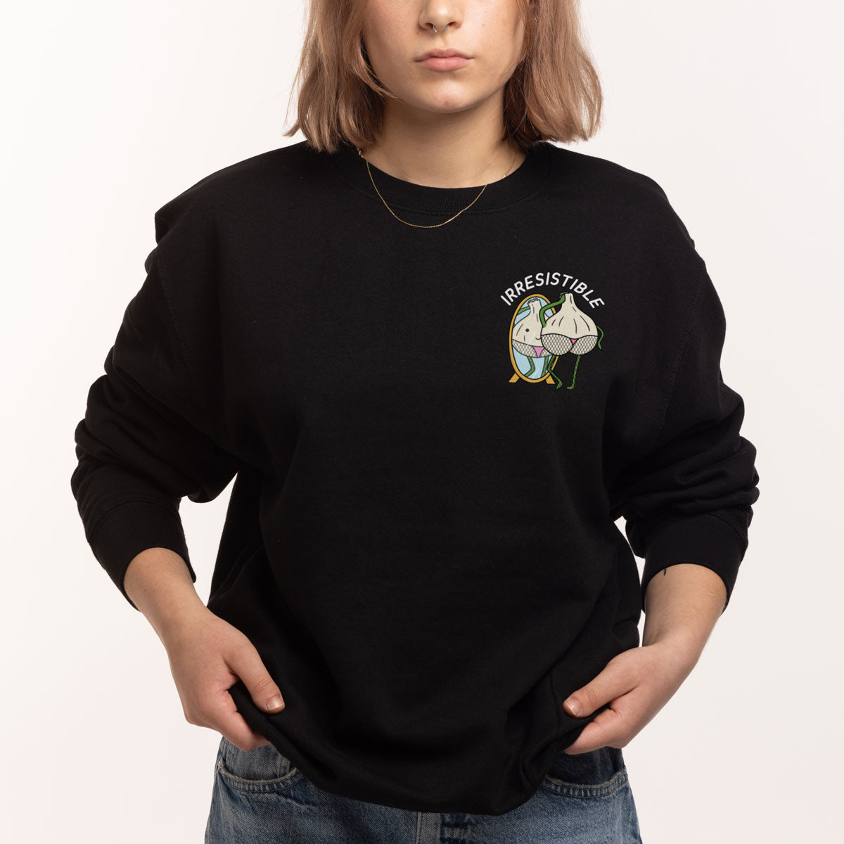 Irresistible Sweatshirt (Unisex)-Printed Clothing, Printed Sweatshirt, JH030-Sassy Spud