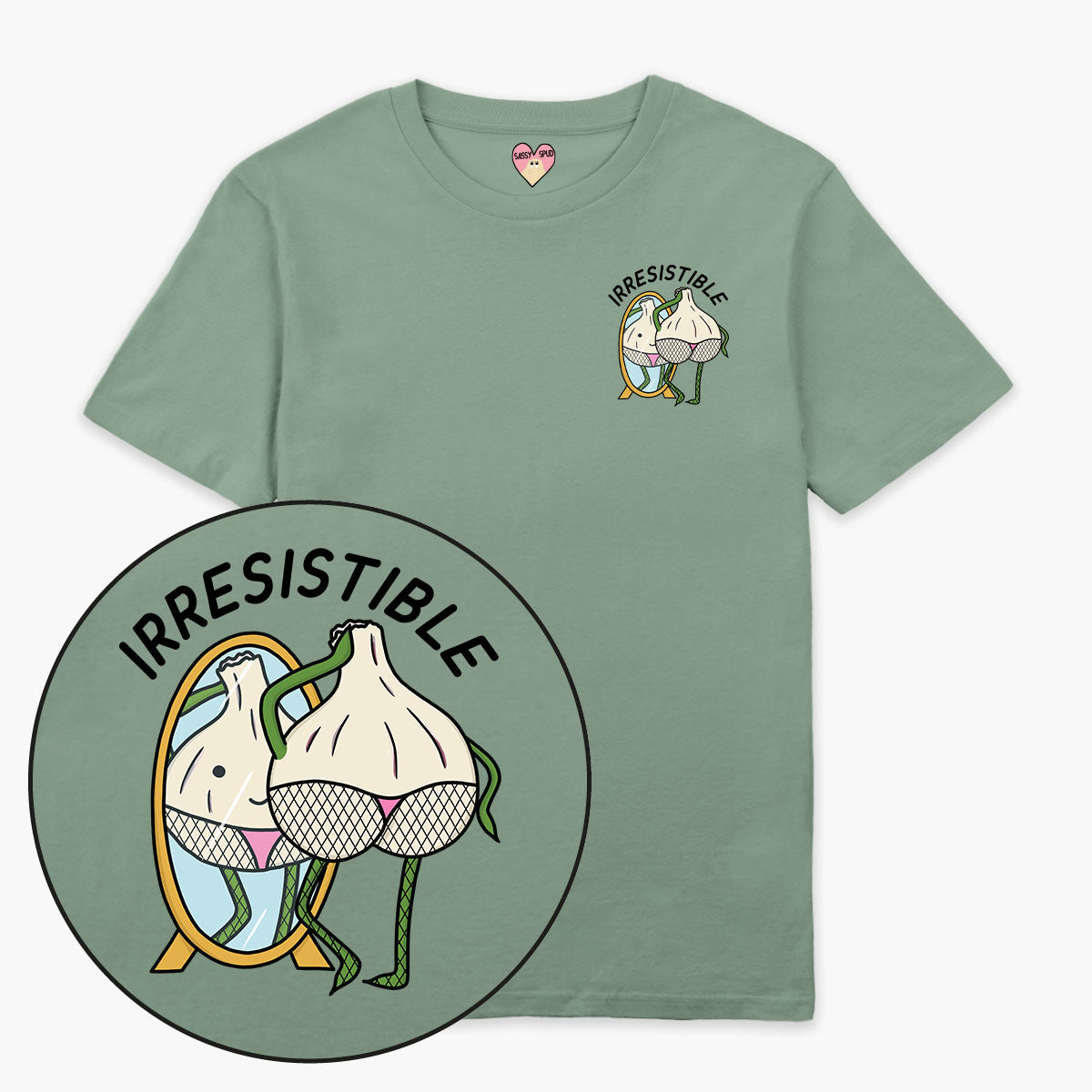 Irresistible T-Shirt (Unisex)-Printed Clothing, Printed T Shirt, EP01-Sassy Spud