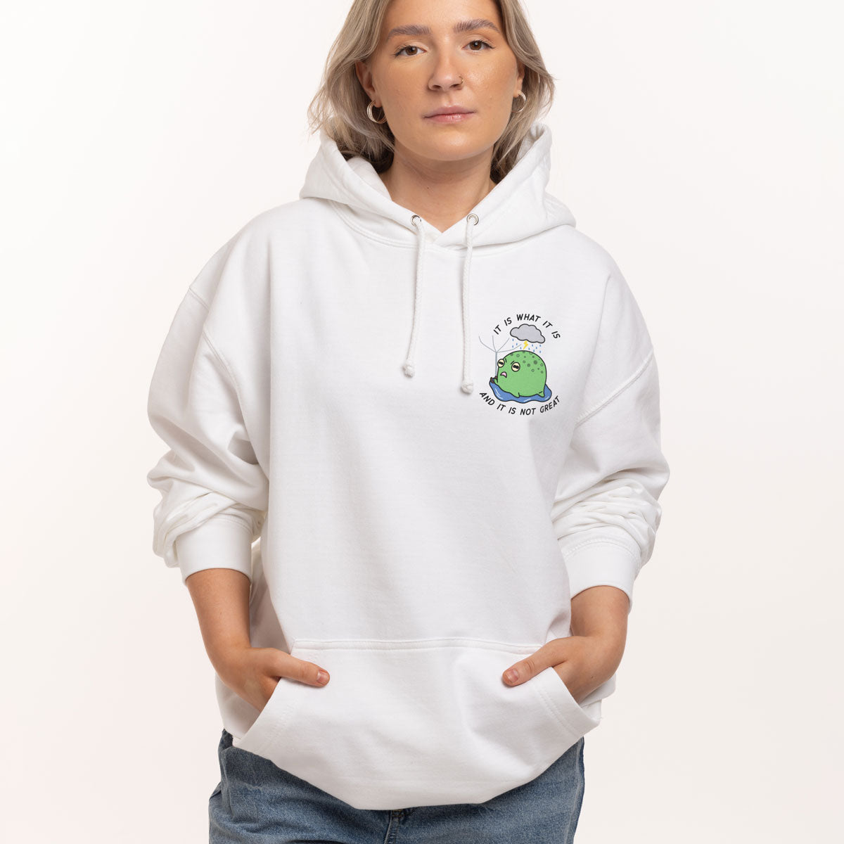 It Is What It Is Hoodie (Unisex)-Printed Clothing, Printed Hoodie, JH001-Sassy Spud