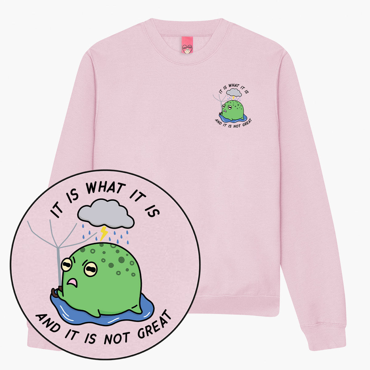 It Is What It Is Sweatshirt (Unisex)-Printed Clothing, Printed Sweatshirt, JH030-Sassy Spud