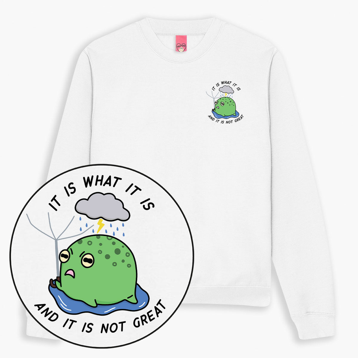 It Is What It Is Sweatshirt (Unisex)-Printed Clothing, Printed Sweatshirt, JH030-Sassy Spud