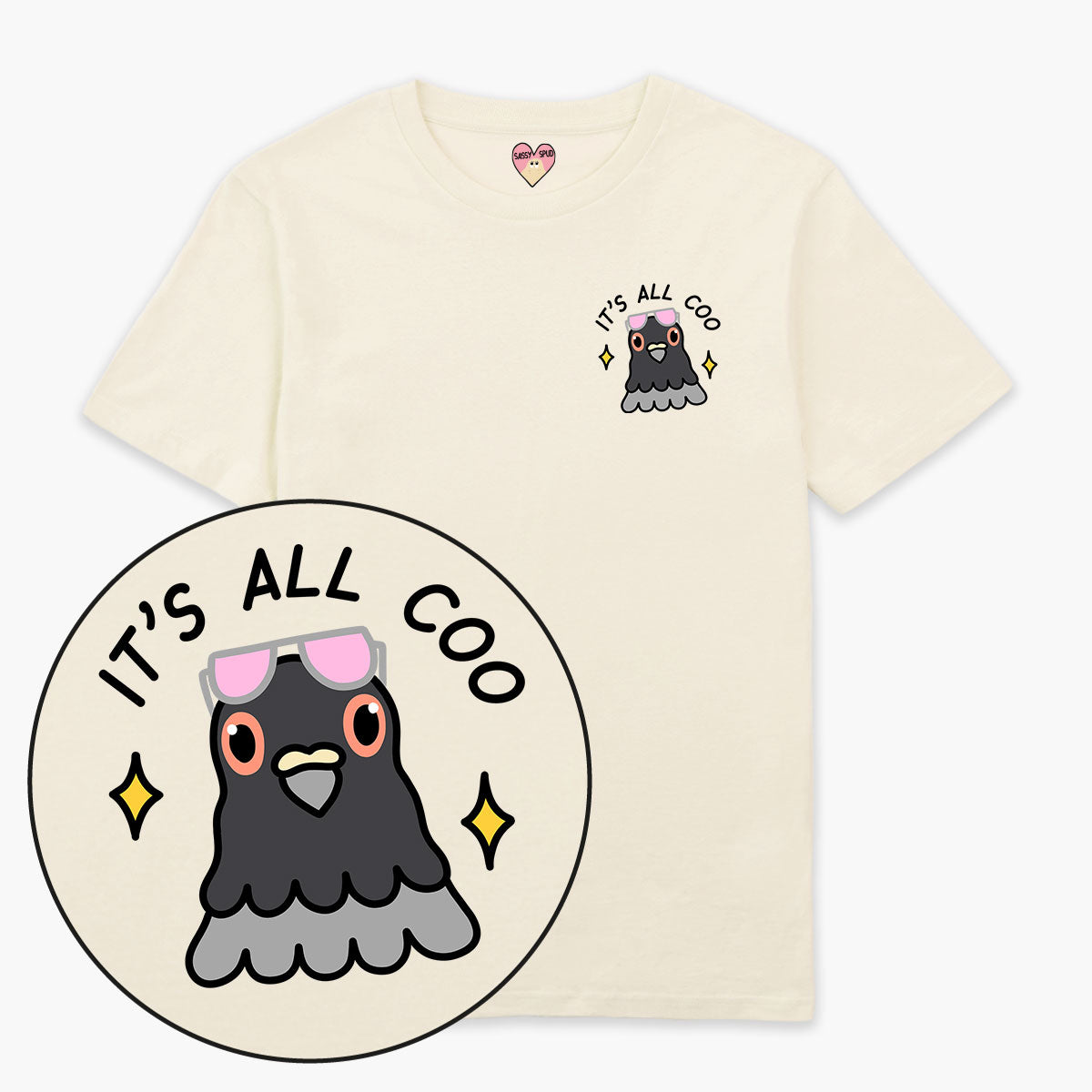It's All Coo T-Shirt (Unisex)-Printed Clothing, Printed T Shirt, EP01-Sassy Spud