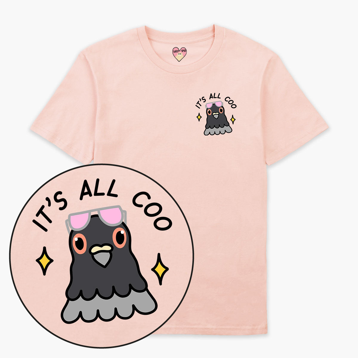 It's All Coo T-Shirt (Unisex)-Printed Clothing, Printed T Shirt, EP01-Sassy Spud