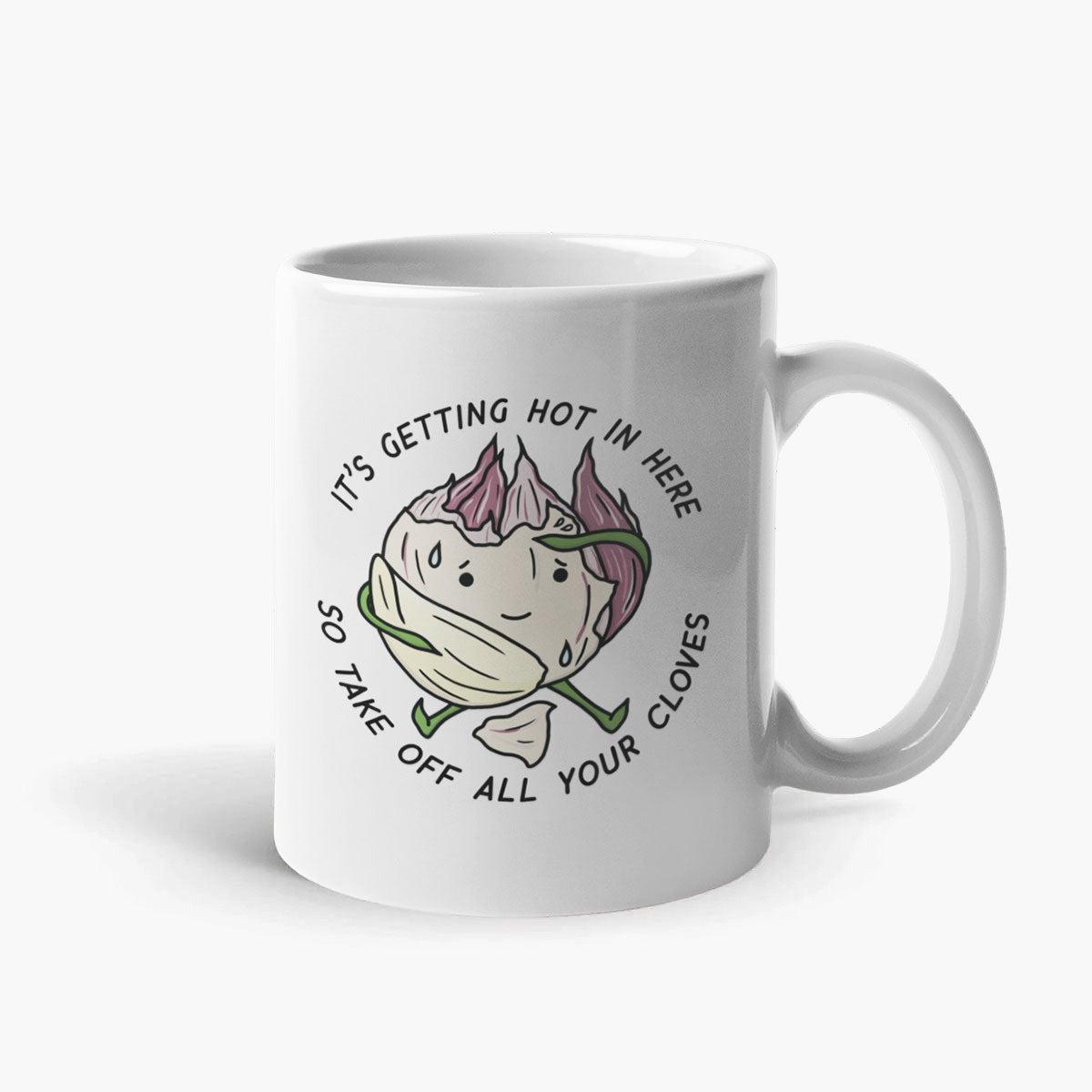 It's Getting Hot Coffee Mug-Funny Gift, Funny Coffee Mug, 11oz White Ceramic-Sassy Spud