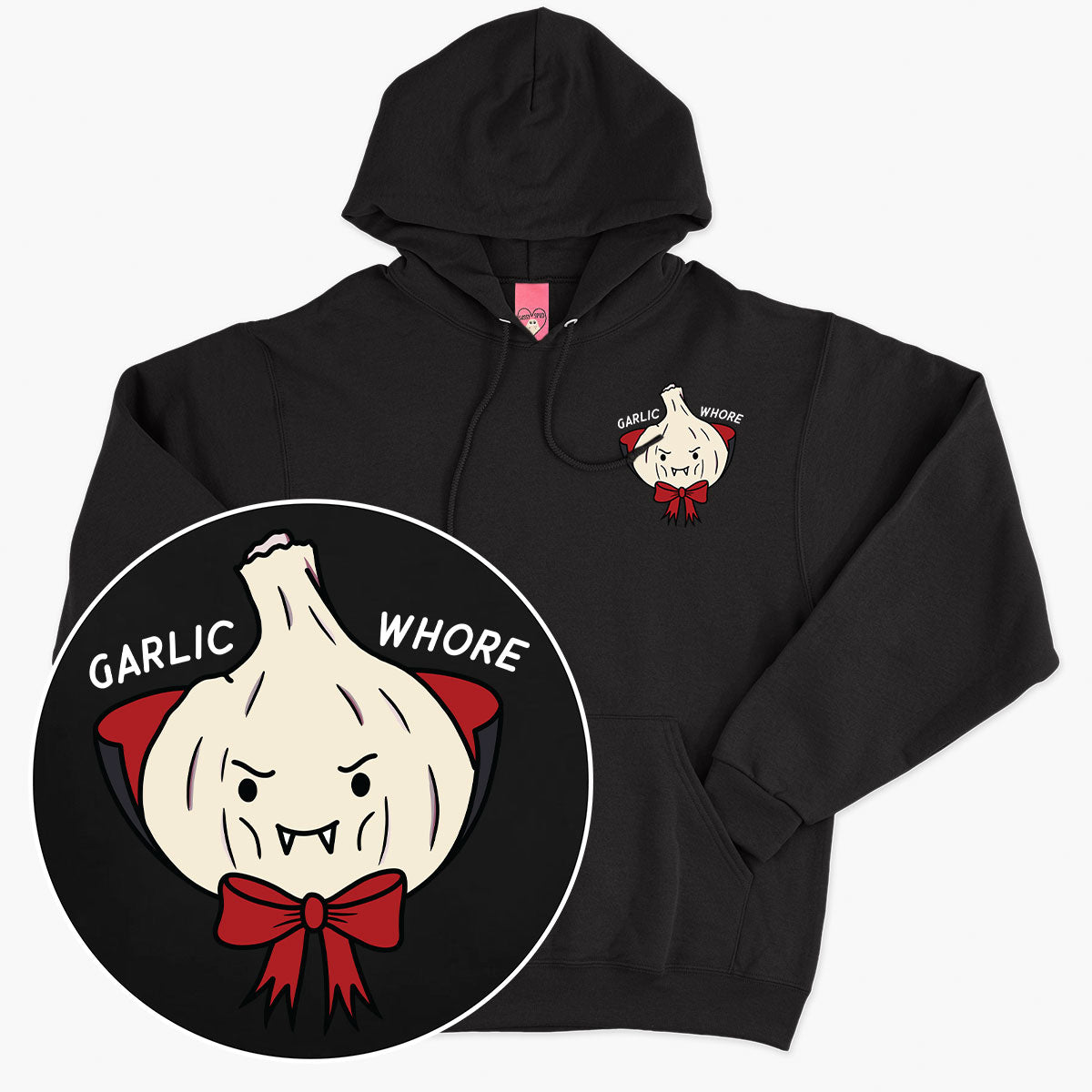 LIMITED EDITION: Vampire Garlic Whore Halloween Hoodie (Unisex)-Printed Clothing, Printed Hoodie, JH001-Sassy Spud