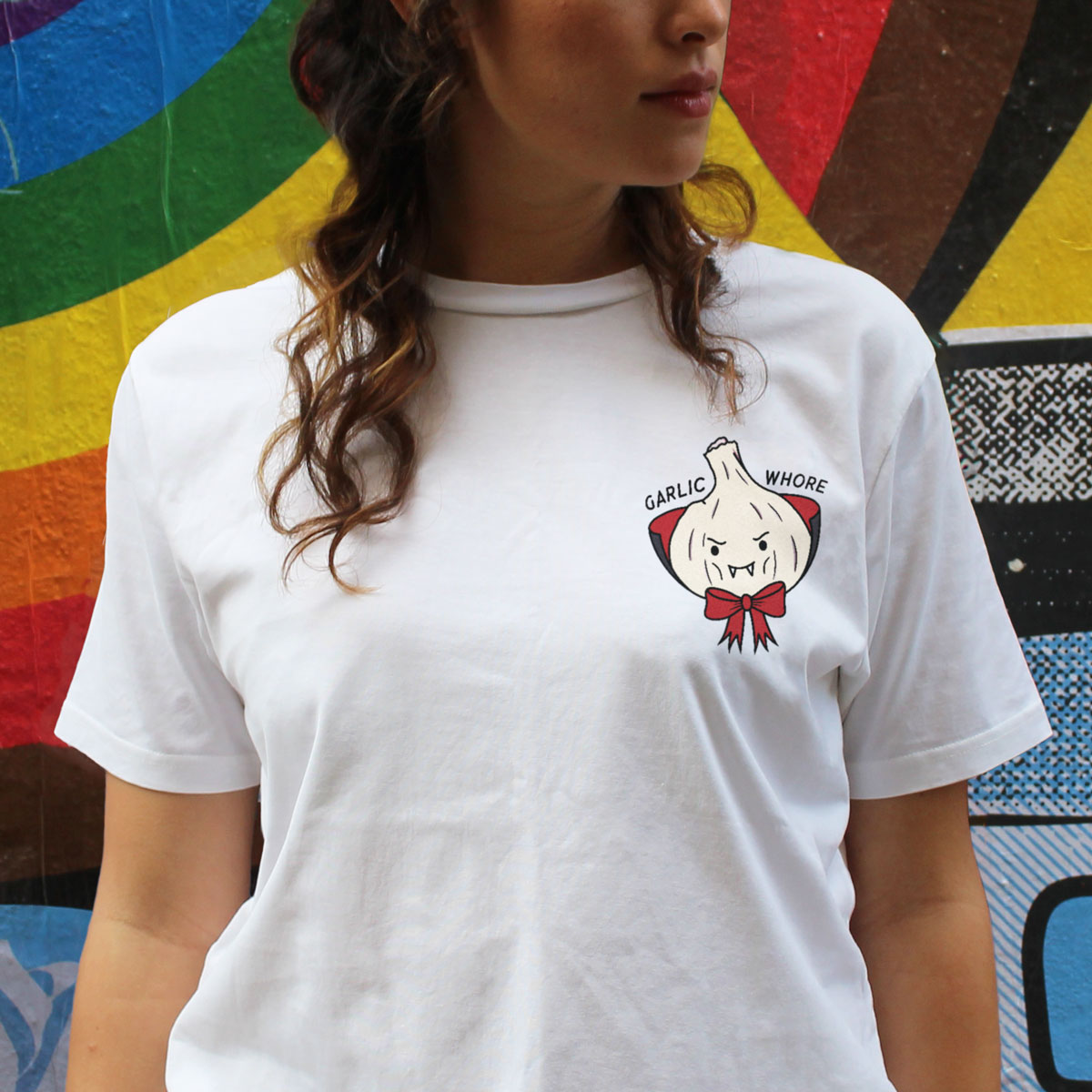LIMITED EDITION: Vampire Garlic Whore Halloween T-Shirt (Unisex)-Printed Clothing, Printed T Shirt, EP01-Sassy Spud