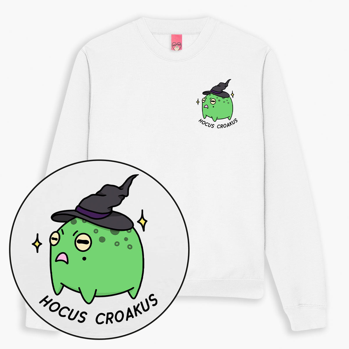 LIMITED EDITION: Witchy Frog Halloween Sweatshirt (Unisex)-Printed Clothing, Printed Sweatshirt, JH030-Sassy Spud