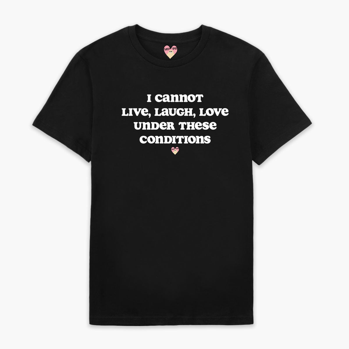 Live Laugh Love T-Shirt (Unisex)-Printed Clothing, Printed T Shirt, EP01-Sassy Spud