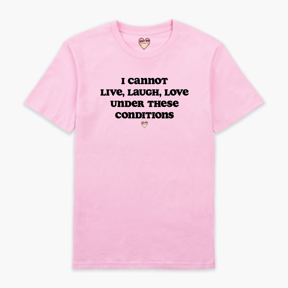 Live Laugh Love T-Shirt (Unisex)-Printed Clothing, Printed T Shirt, EP01-Sassy Spud