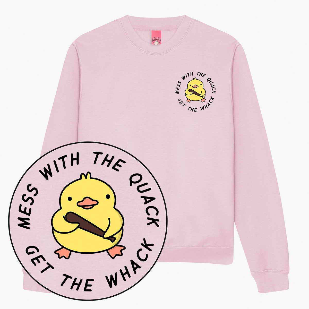 Mess With The Quack Sweatshirt (Unisex)-Printed Clothing, Printed Sweatshirt, JH030-Sassy Spud