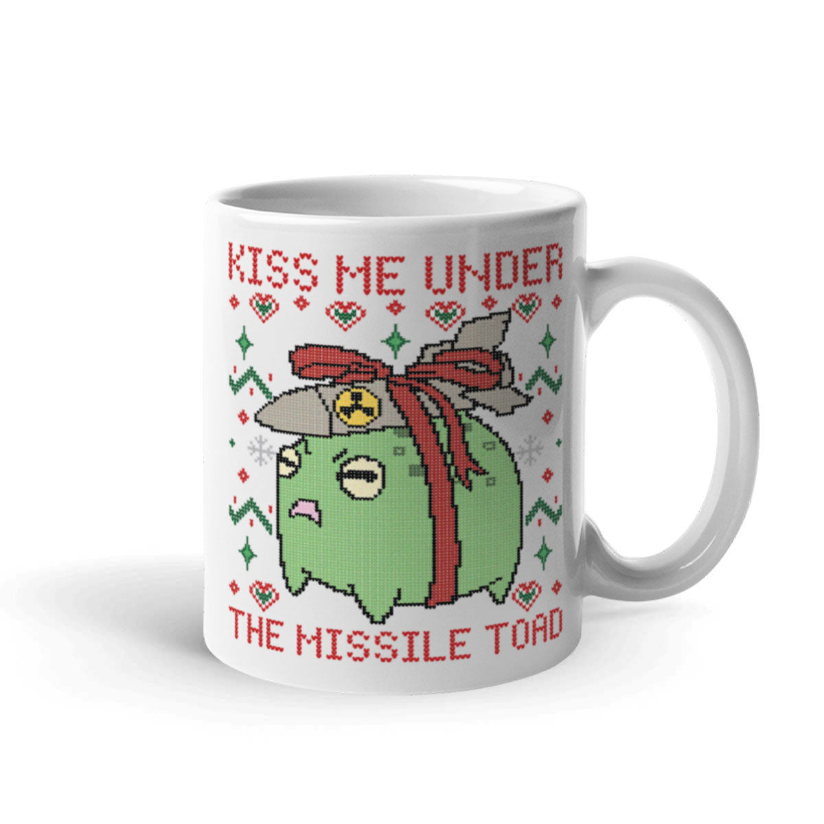 Missile Toad Christmas Coffee Mug-Funny Gift, Funny Coffee Mug, 11oz White Ceramic-Sassy Spud