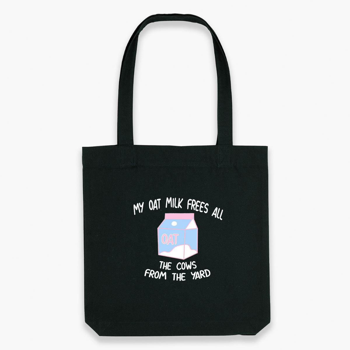 My Oat Milk Frees All The Cows From The Yard Tote Bag-Sassy Accessories, Sassy Gifts, Sassy Tote Bag, STAU760-Sassy Spud