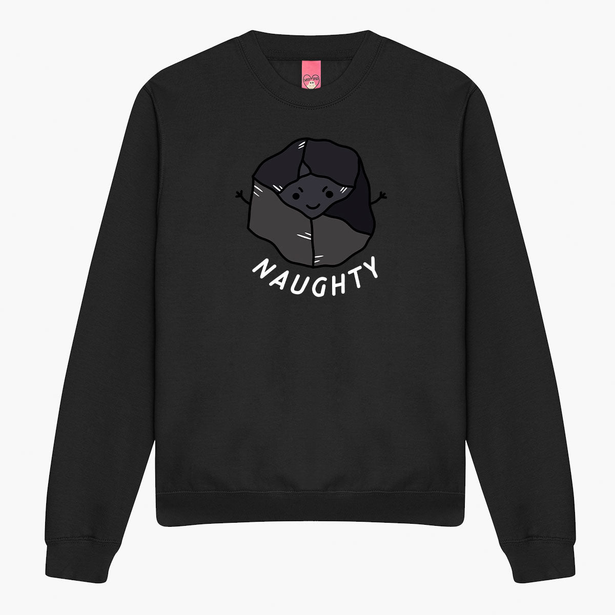 Naughty Coal Christmas Jumper (Unisex)-Printed Clothing, Printed Sweatshirt, JH030-Sassy Spud