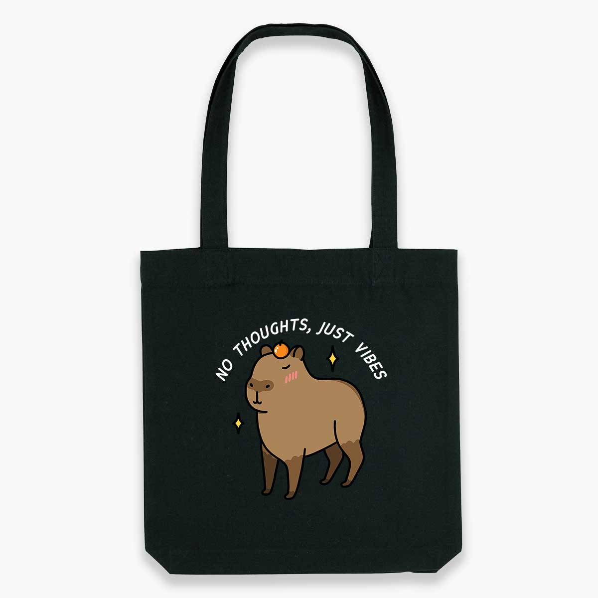 No Thoughts Just Vibes Tote Bag-Sassy Accessories, Sassy Gifts, Sassy Tote Bag, STAU760-Sassy Spud