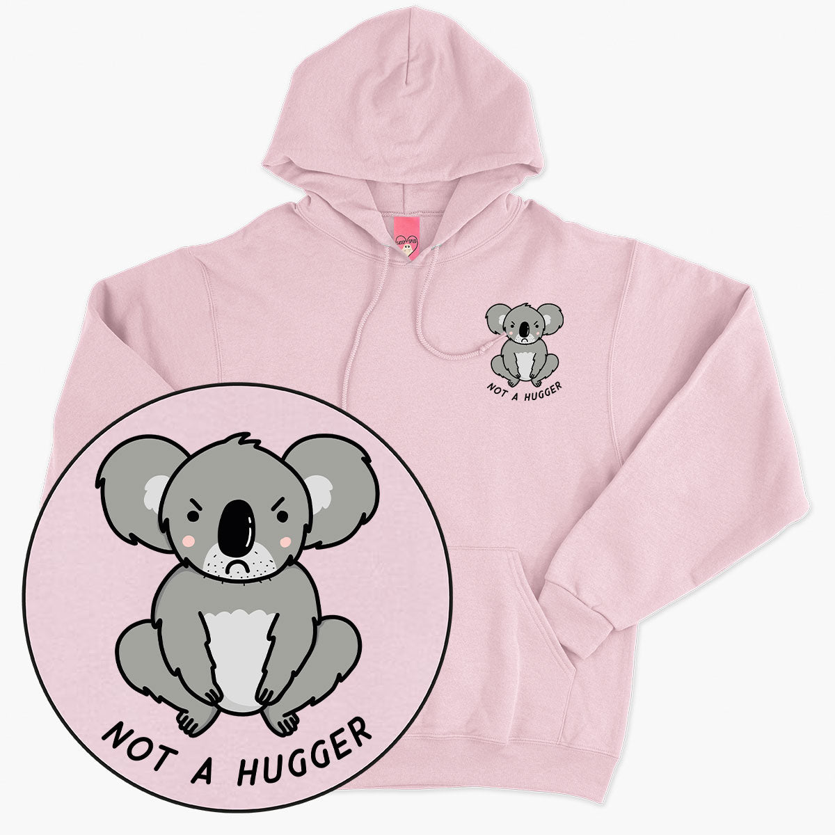 Not A Hugger Hoodie (Unisex)-Printed Clothing, Printed Hoodie, JH001-Sassy Spud