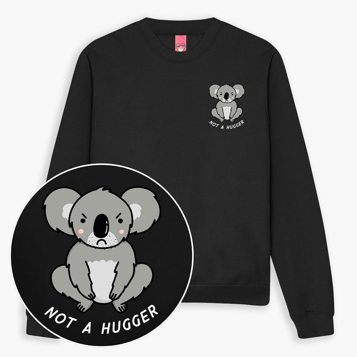 Not A Hugger Sweatshirt (Unisex)-Printed Clothing, Printed Sweatshirt, JH030-Sassy Spud