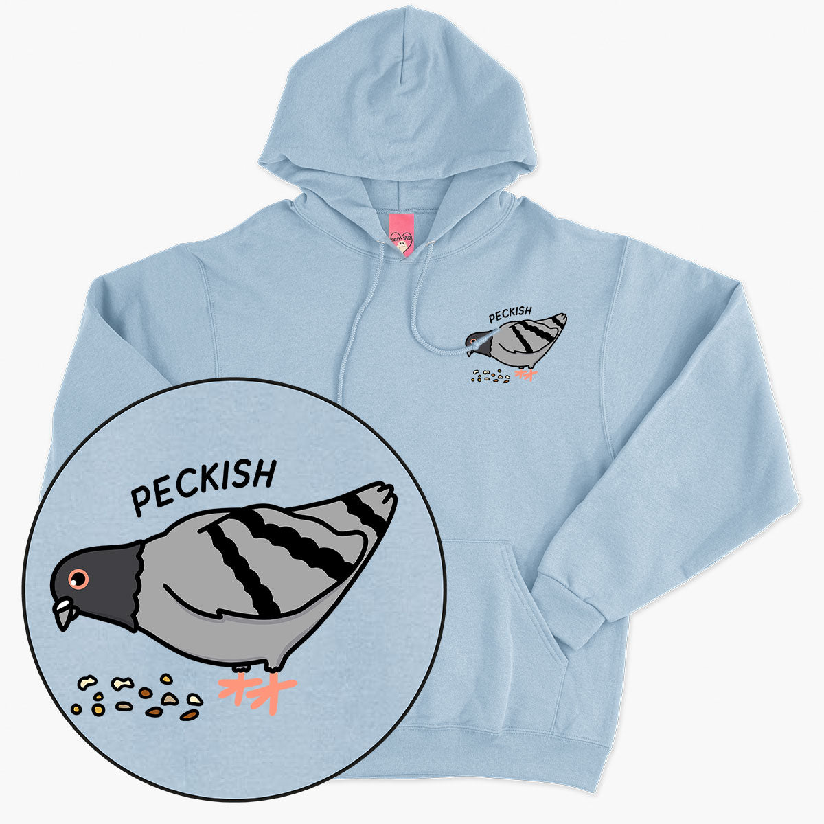 Peckish Hoodie (Unisex)-Printed Clothing, Printed Hoodie, JH001-Sassy Spud
