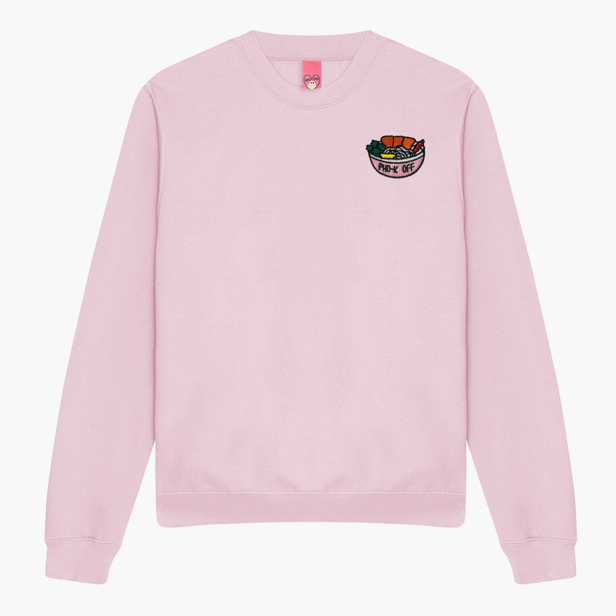 Pho-k Off Embroidered Sweatshirt (Unisex)-Embroidered Clothing, Embroidered Sweatshirt, JH030-Sassy Spud