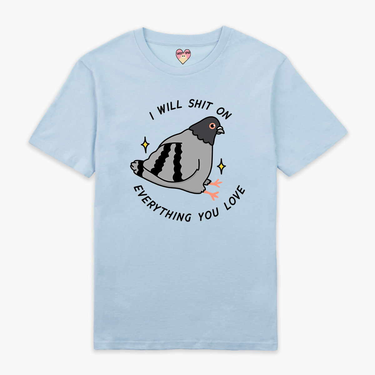 Pigeon Poo Full Print T-Shirt (Unisex)-Printed Clothing, Printed T Shirt, EP01-Sassy Spud