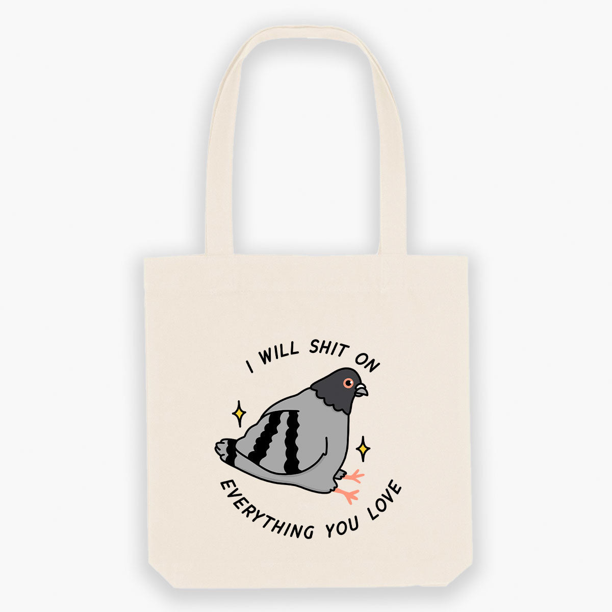 Pigeon Poo Tote Bag-Sassy Accessories, Sassy Gifts, Sassy Tote Bag, STAU760-Sassy Spud