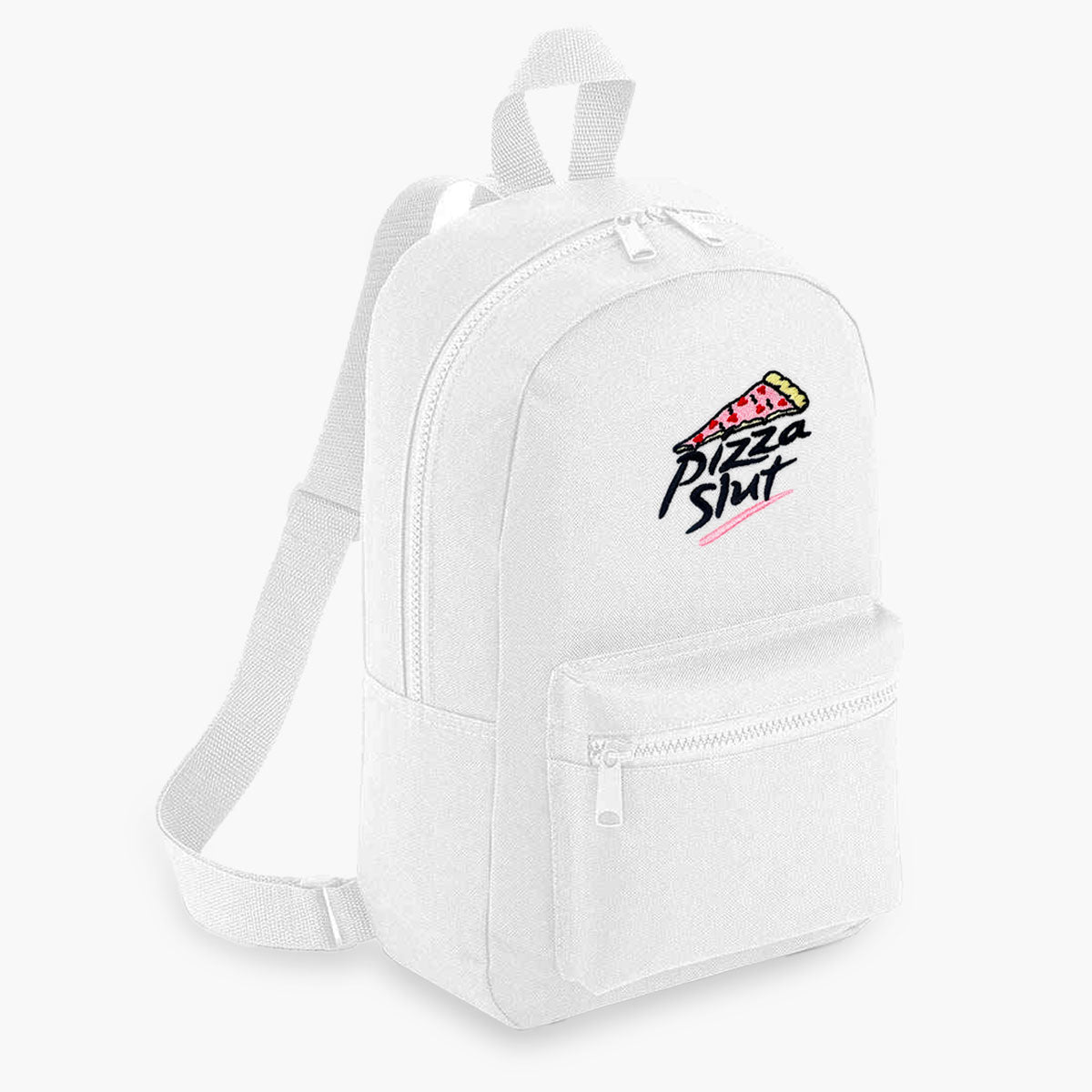 Pizza Slut Embroidered Mini Backpack-Sassy Accessories, Sassy Gifts, Sassy Mini Backpack, BG153-Sassy Spud