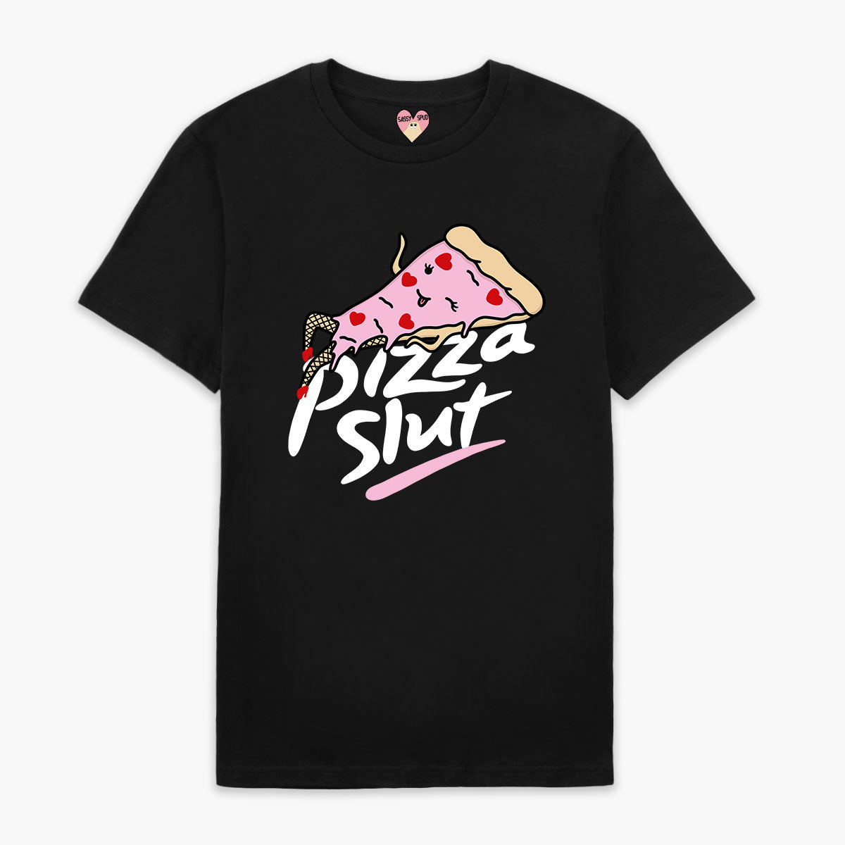 Pizza Slut Full Print T-Shirt (Unisex)-Printed Clothing, Printed T Shirt, EP01-Sassy Spud