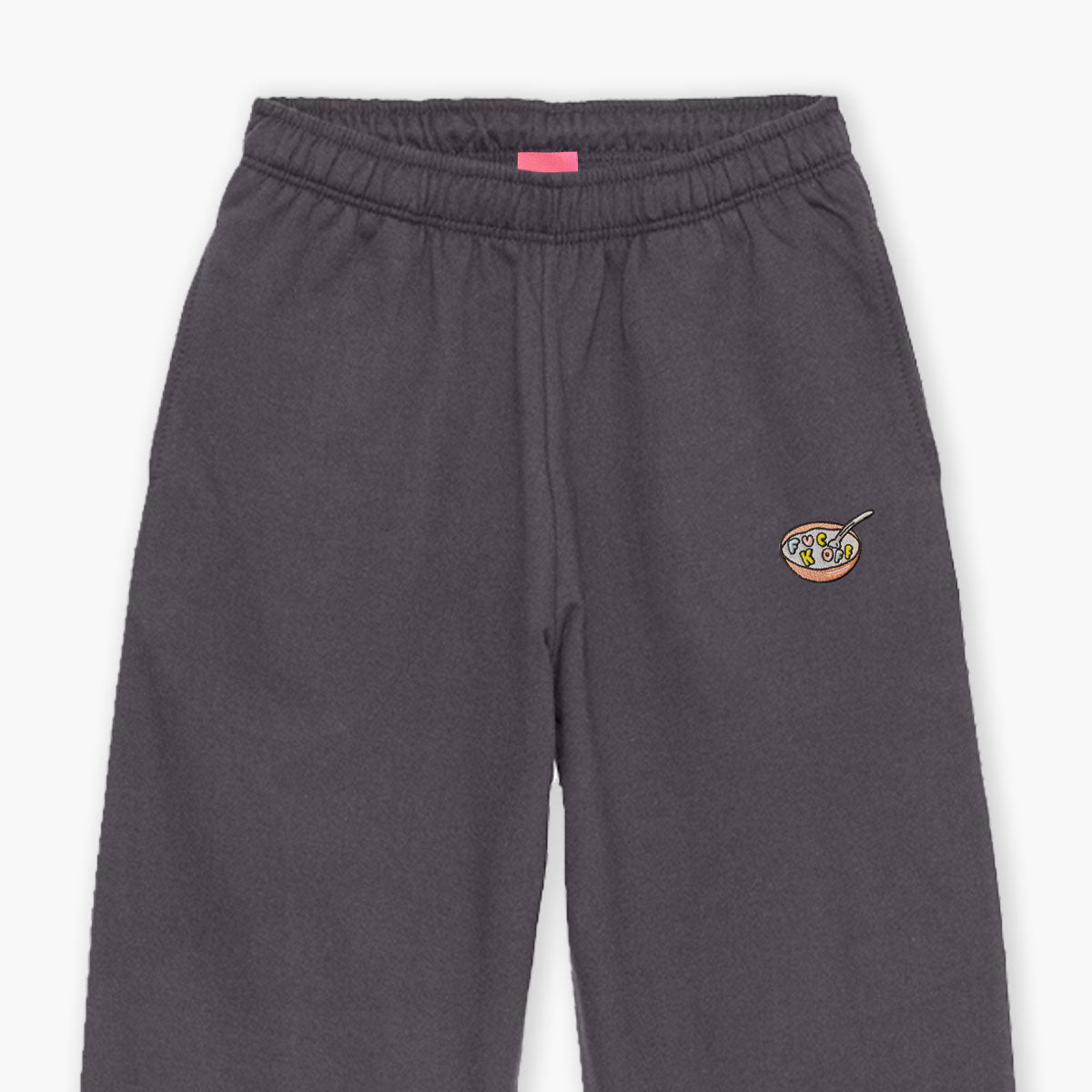 Rude Cereal Embroidered Joggers (Unisex)-Embroidered Clothing, Embroidered Joggers, JH072-Sassy Spud