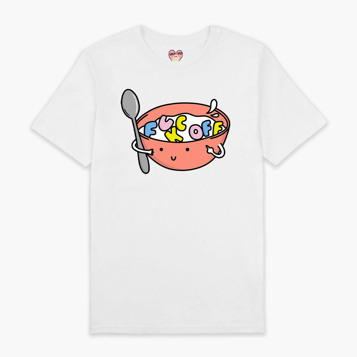Rude Cereal Full Print T-Shirt (Unisex)-Printed Clothing, Printed T Shirt, EP01-Sassy Spud