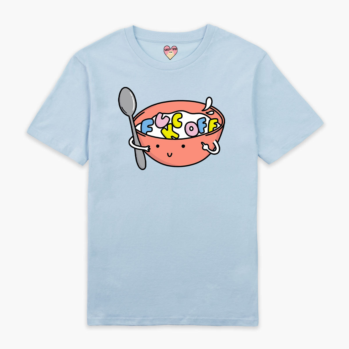 Rude Cereal Full Print T-Shirt (Unisex)-Printed Clothing, Printed T Shirt, EP01-Sassy Spud