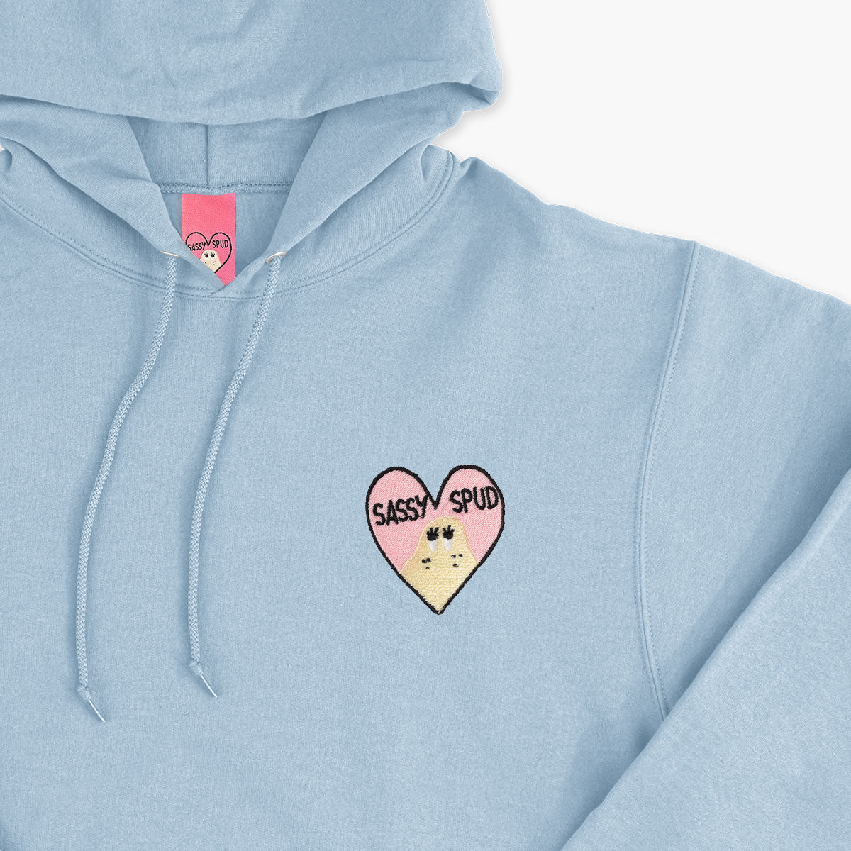 Sassy Spud Embroidered Hoodie (Unisex)-Embroidered Clothing, Embroidered Hoodie, JH001-Sassy Spud