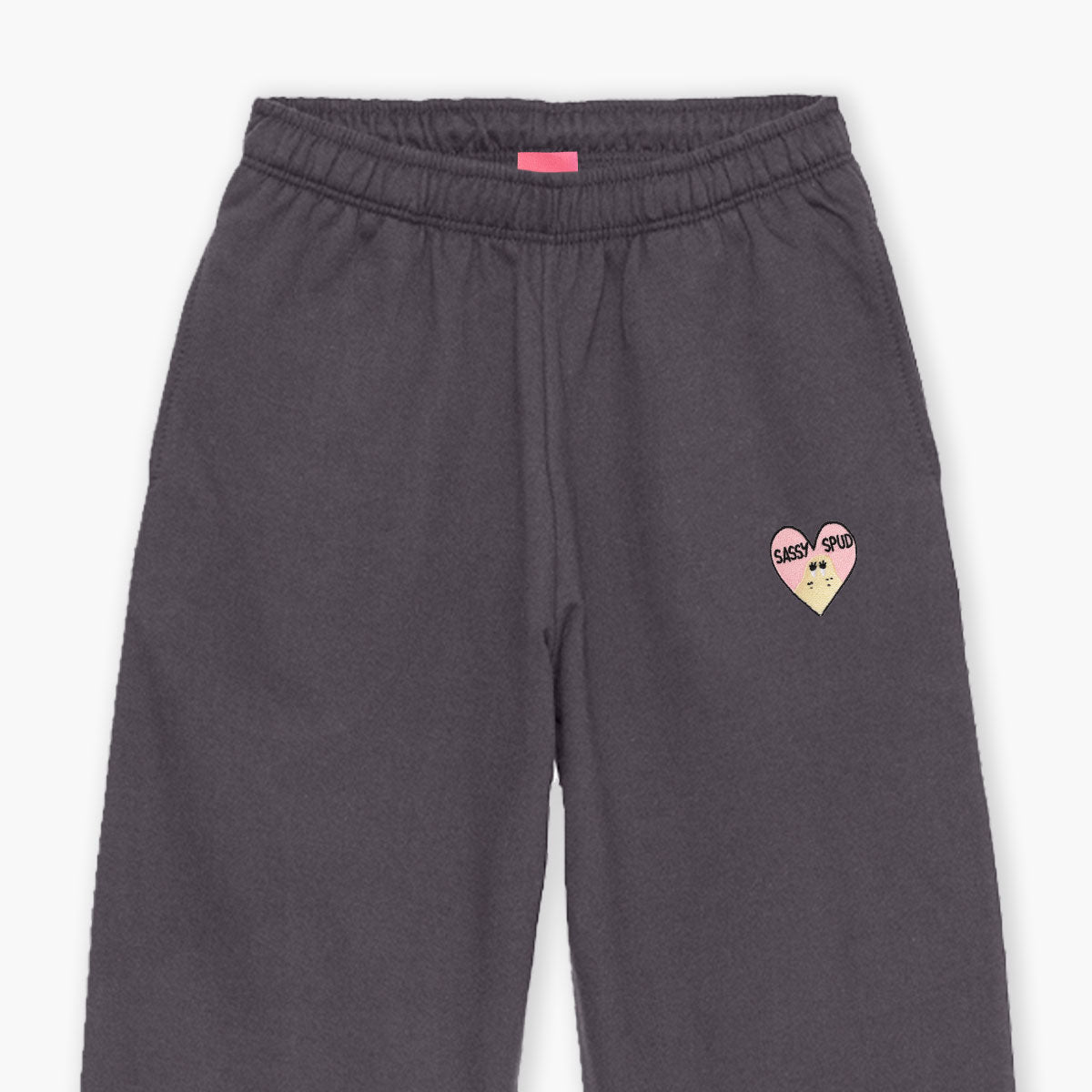 Sassy Spud Embroidered Joggers (Unisex)-Embroidered Clothing, Embroidered Joggers, JH072-Sassy Spud