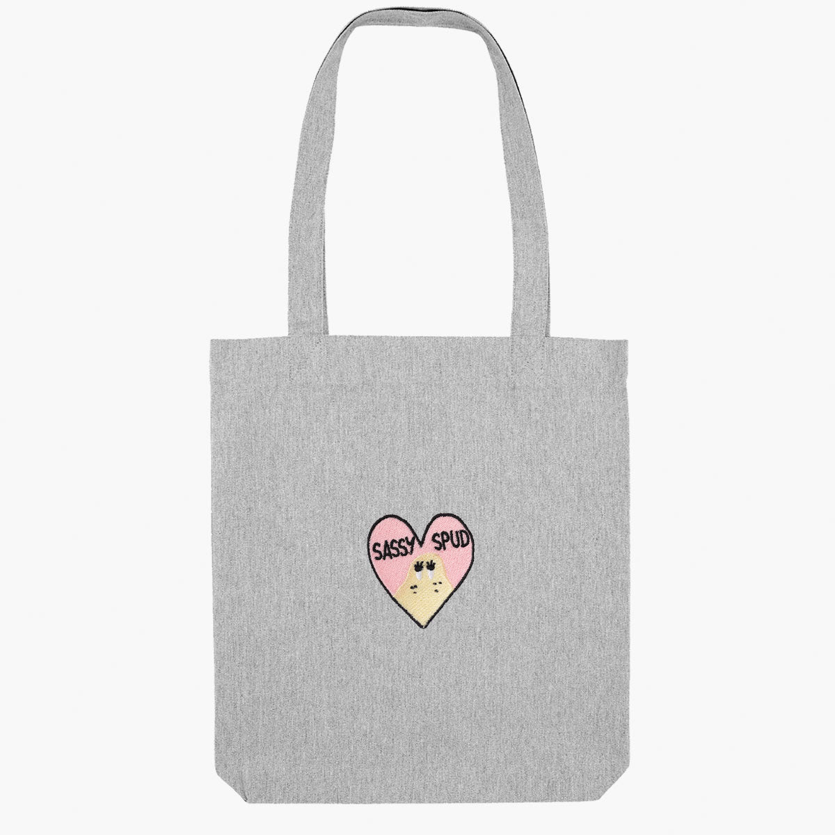 Sassy Spud Embroidered Tote Bag-Embroidered Accessories, Embroidered Gifts, Embroidered Tote Bag, STAU760-Sassy Spud