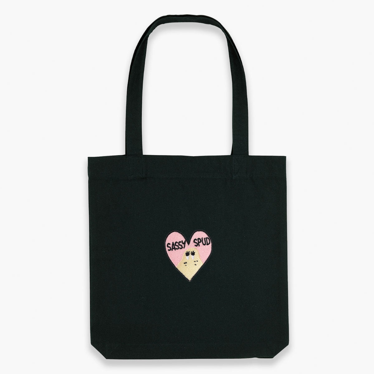 Sassy Spud Embroidered Tote Bag-Embroidered Accessories, Embroidered Gifts, Embroidered Tote Bag, STAU760-Sassy Spud